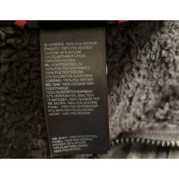 The North Face Mens Chimborazo A33X Black Full Zip Fleece Jacket Size L - Picture 8 of 11